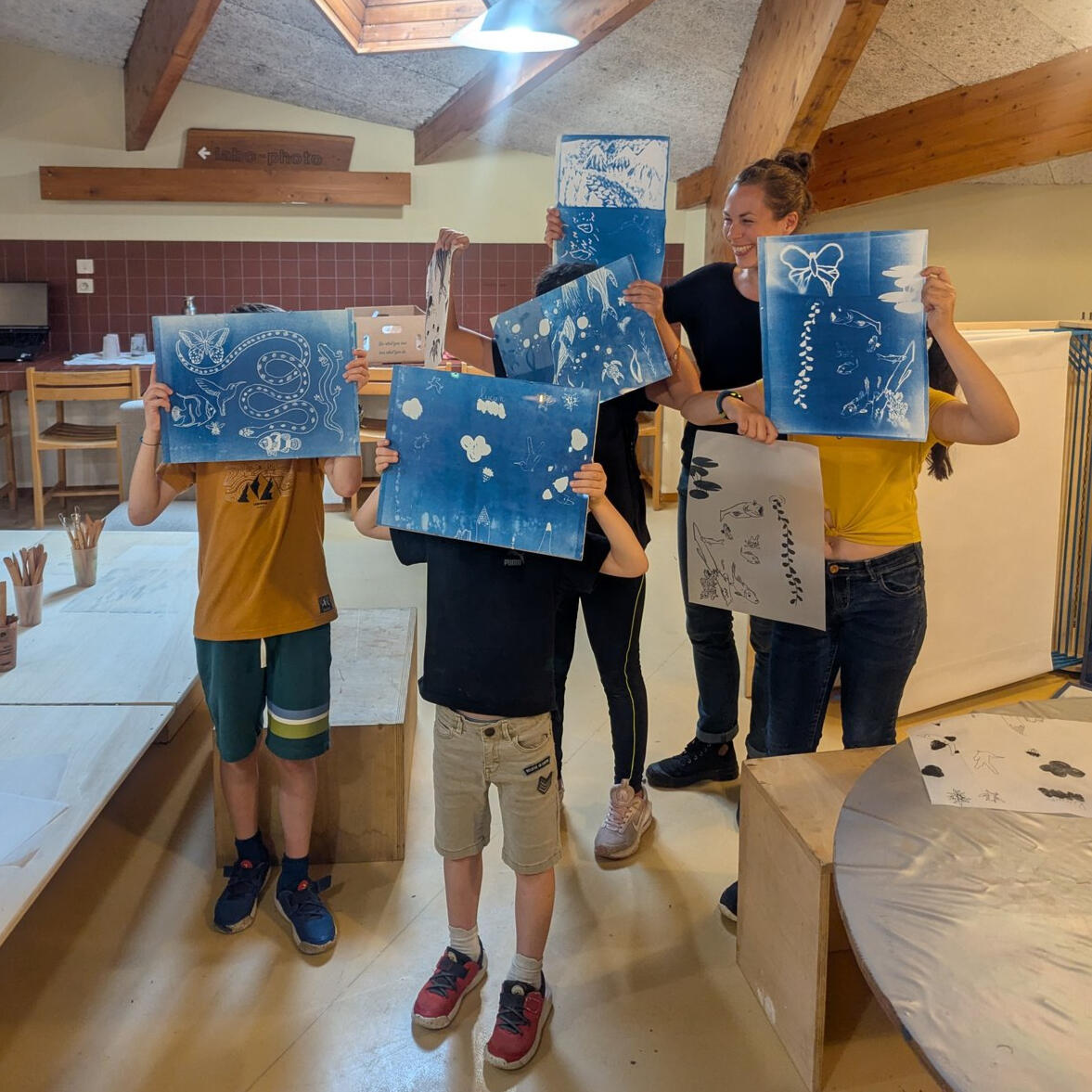 Ateliers de cyanotype (photographie ancienne)