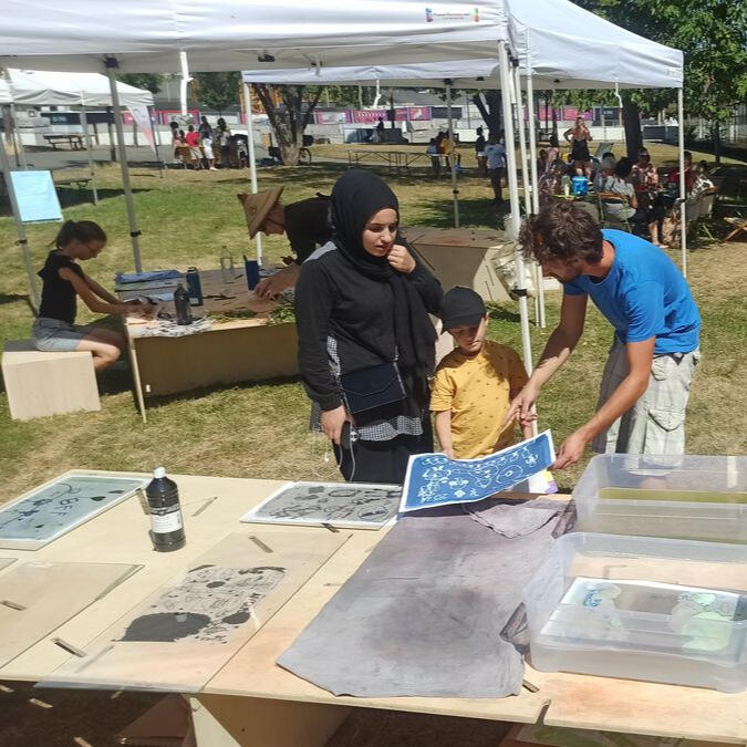 Révélation d'un cyanotype